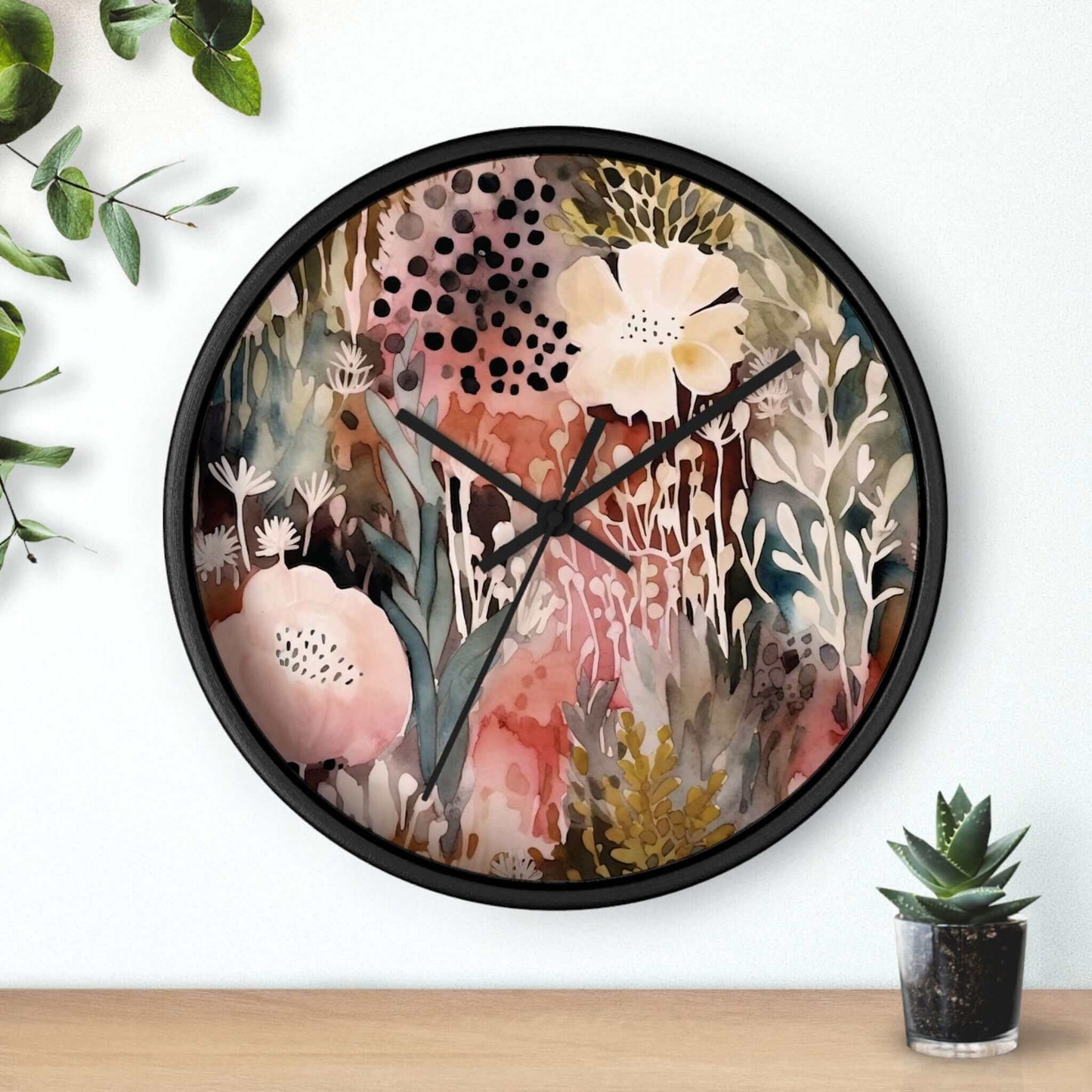 Floral Wall Clock