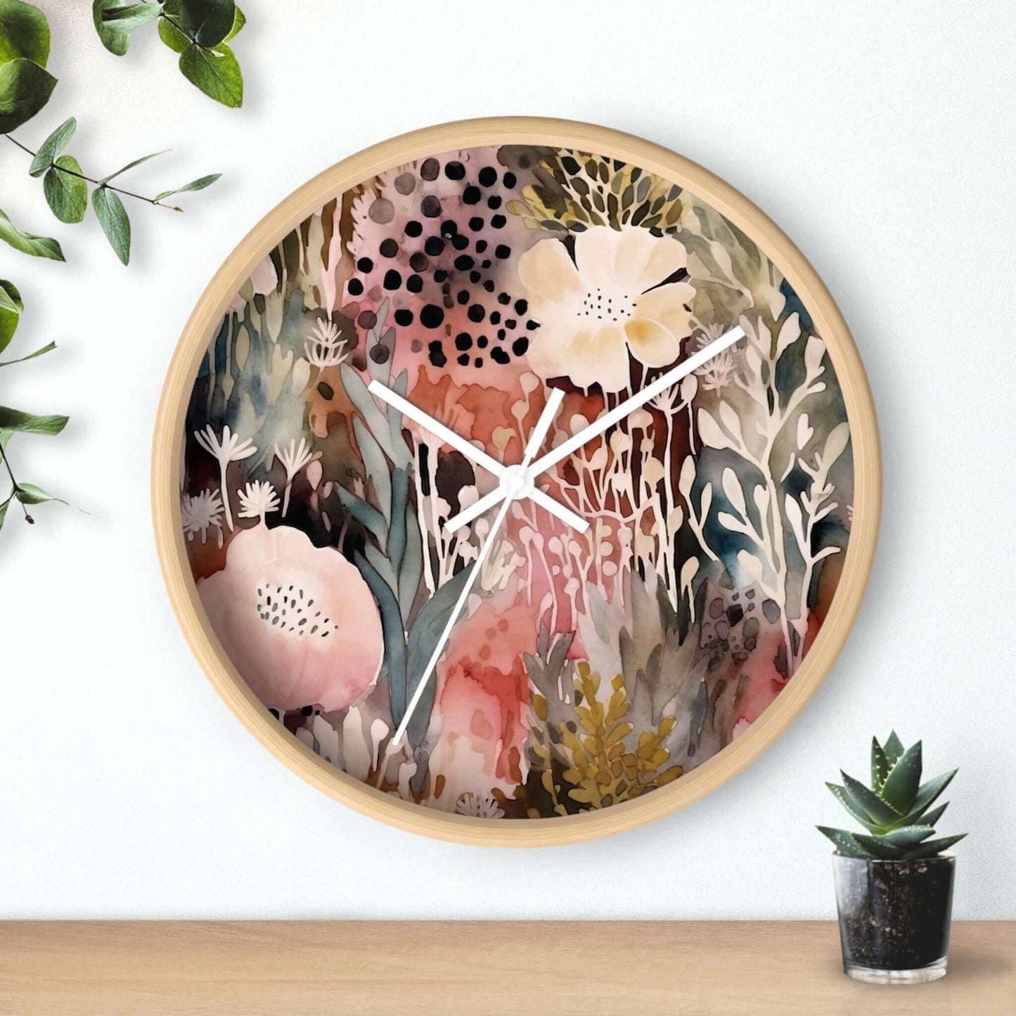 Floral Wall Clock