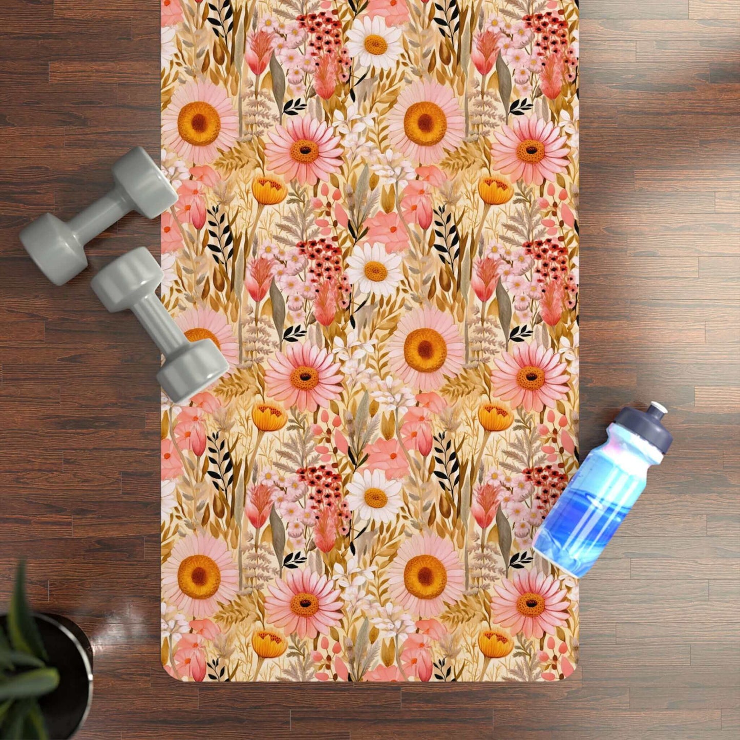 Floral Rubber Yoga Mat