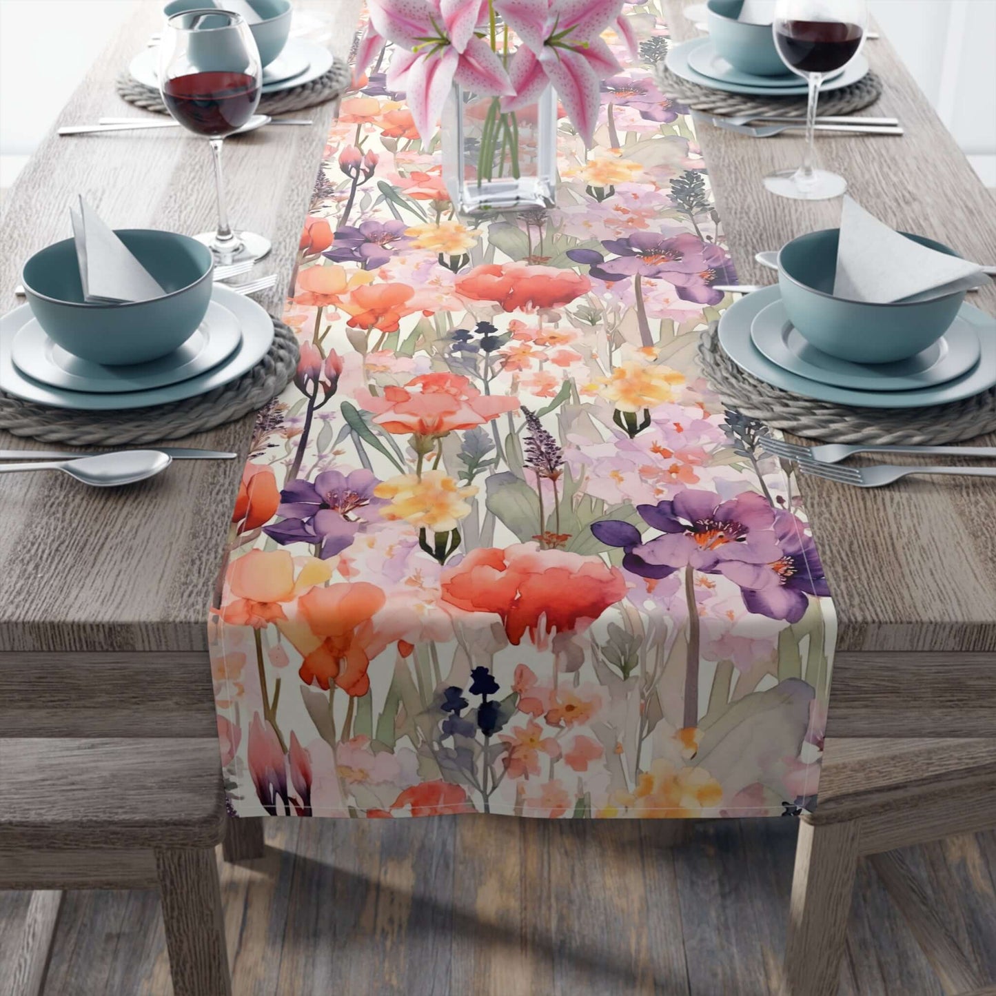 Floral Table Runner