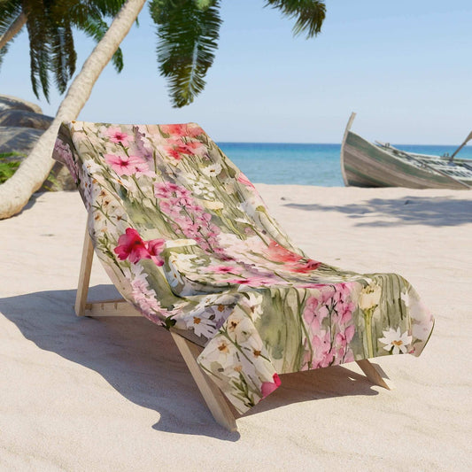 Floral Beach Towel