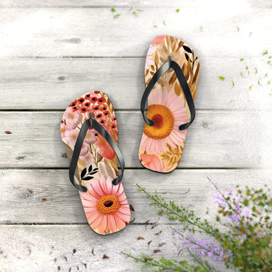 Floral Flip Flops