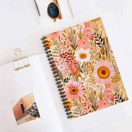 Floral Spiral Notebook