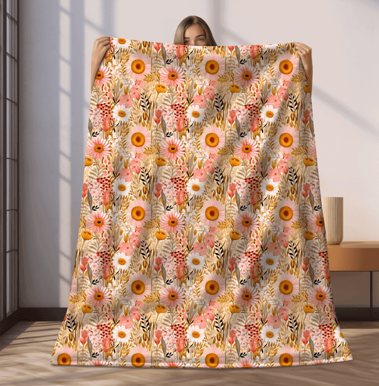 Floral Throw Blanket