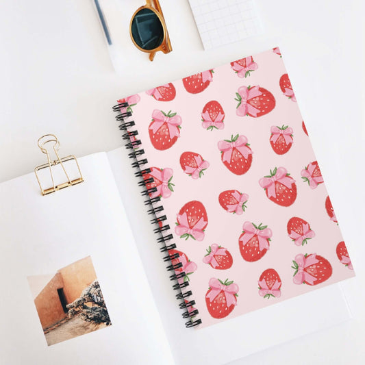 Strawberry Spiral Notebook